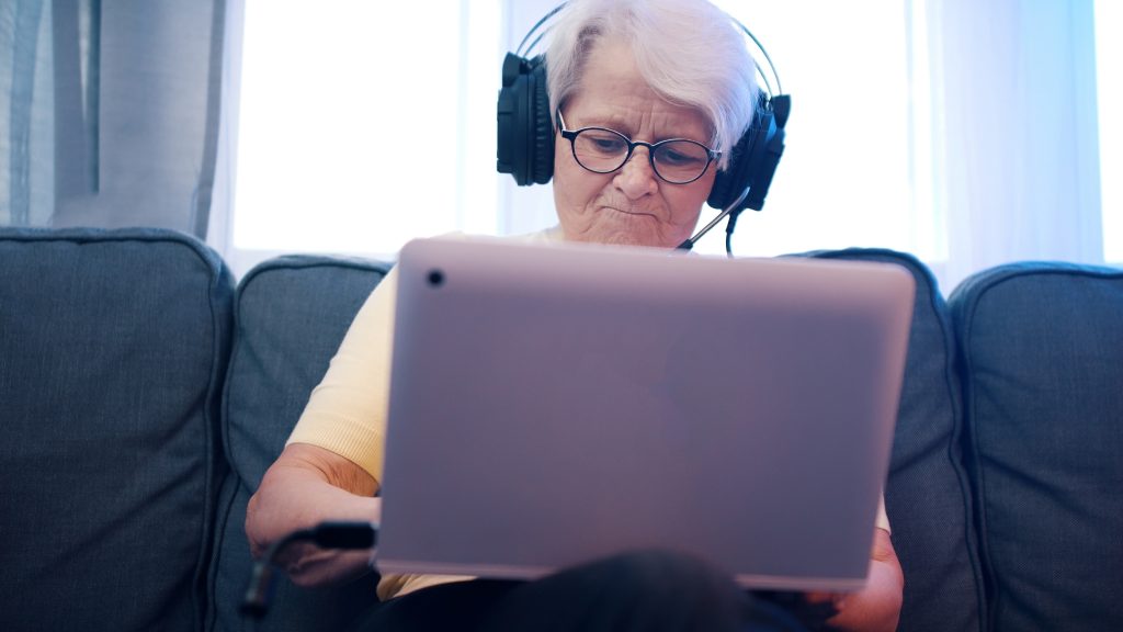 elderly struggling with technology